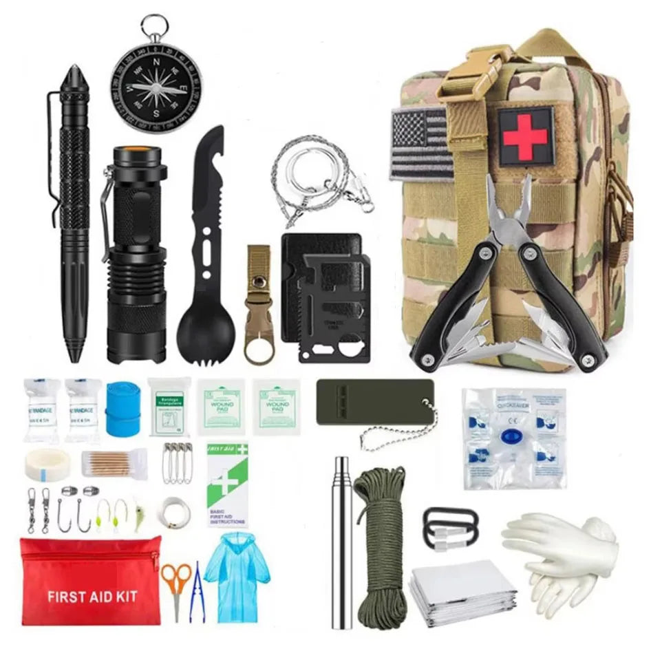 Survival First Aid Kit – Full Molle Emergency Trauma Bag for Camping & Hiking